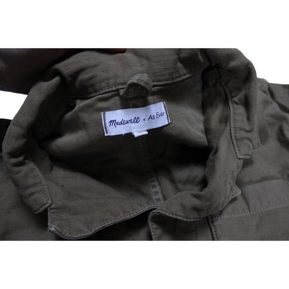 Madewell As Ever Coveralls jumpsuit sz S olive brown utility farm work - Picture 5 of 6